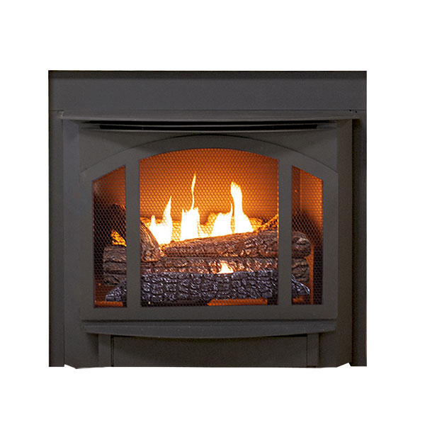 Stock Image-Buck Model T 33 Gas Burning Fireplace- Owens Chimney Buck Model T 33 Gas Burning Fireplace