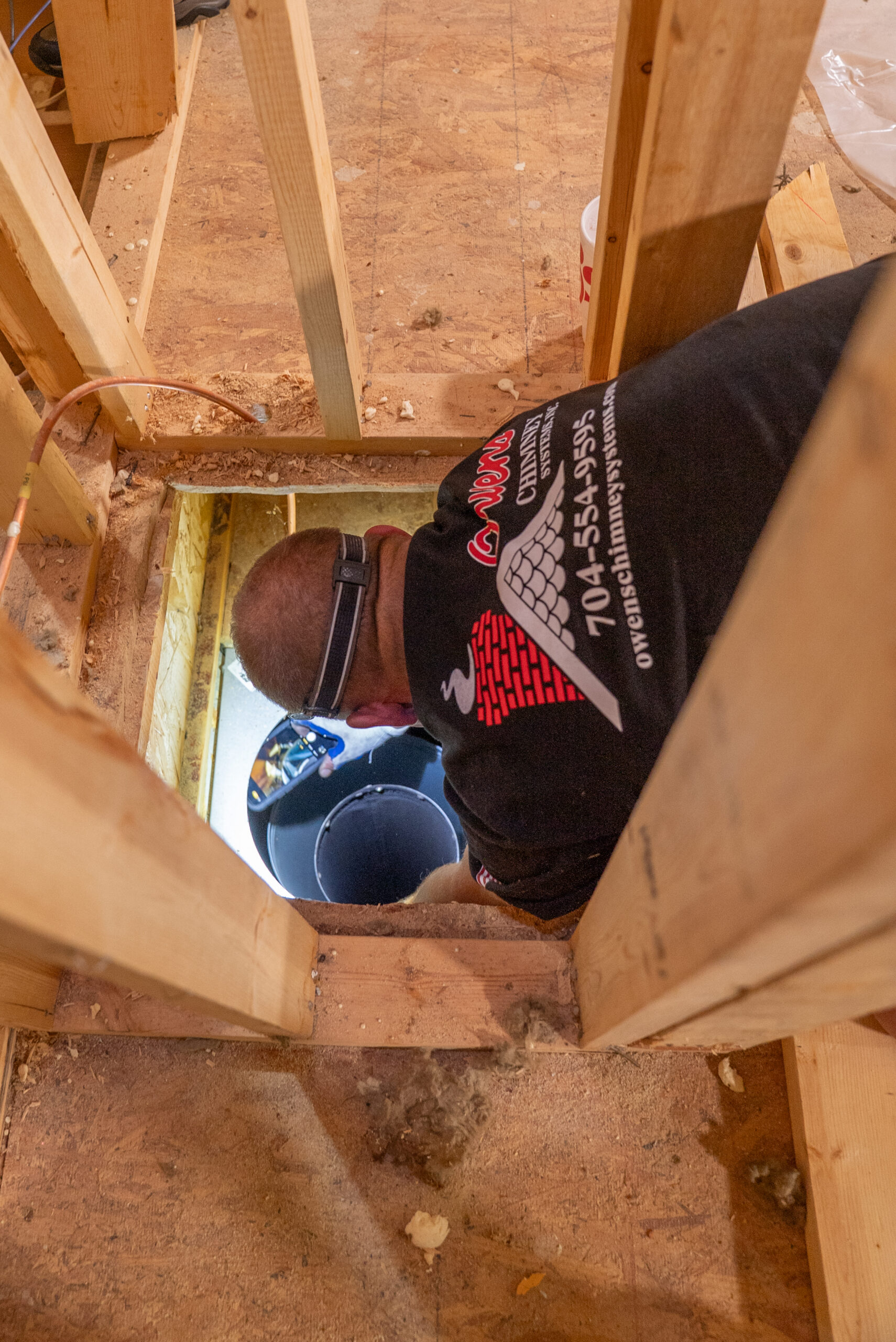 Owens Chimney repairing a chimney