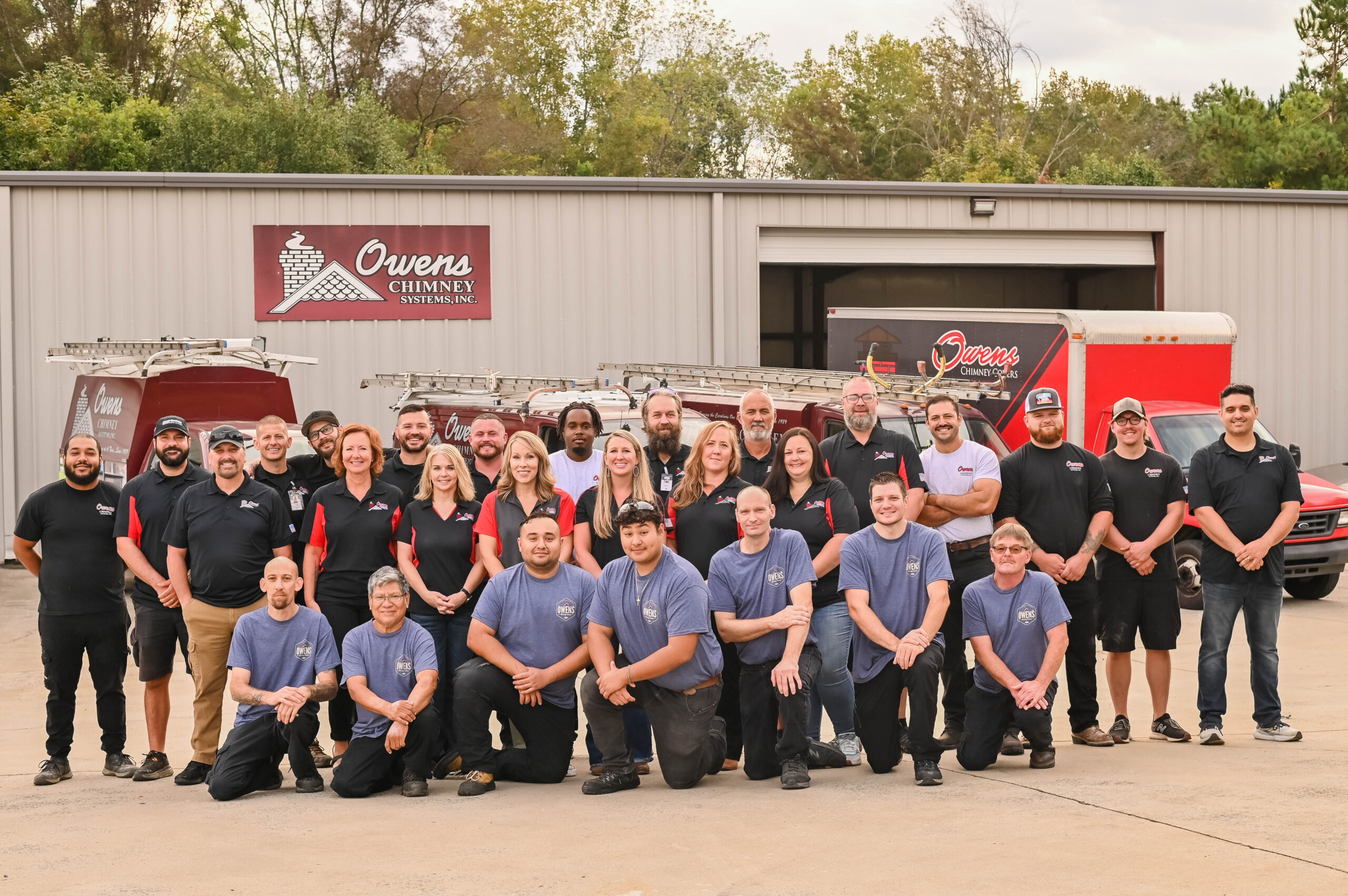 Client provided image of Owens Chimney Services staff.